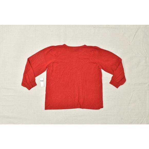 Chico's Red Rayon Nylon Blend Long Sleeve Sweater Size 3 - Picture 8 of 8